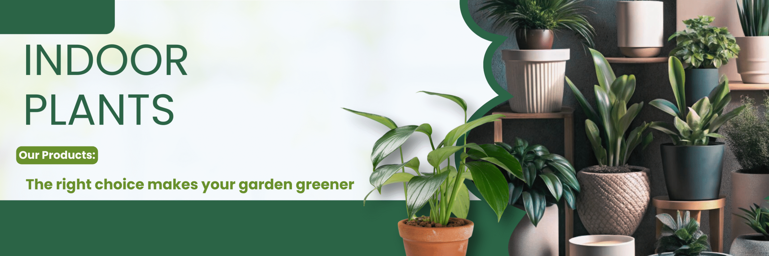 Green and White Modern Garden Store Billboard (1)